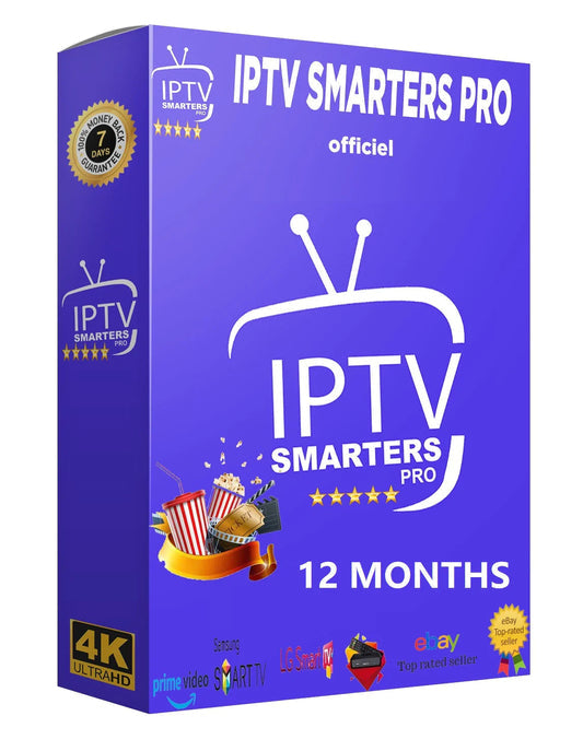 IPTV Mauritanie - IPTV SMARTERS PRO - SMARTERS PLAYER LITE Abonnement 12 Mois