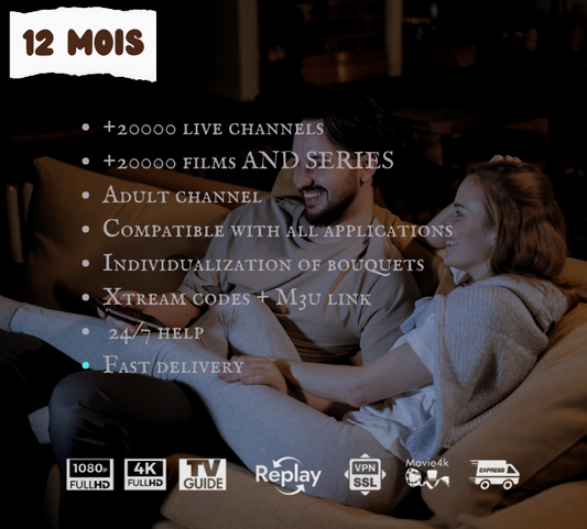 IPTV Éthiopie - IPTV SMARTERS PRO - SMARTERS PLAYER LITE Abonnement 12 Mois 