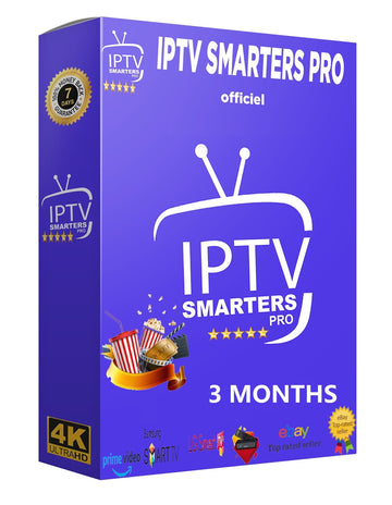 Subscription 3 Month IPTV SMARTERS PRO / ABONNEMENT SMARTERS PLAYER LITE 3 MOIS