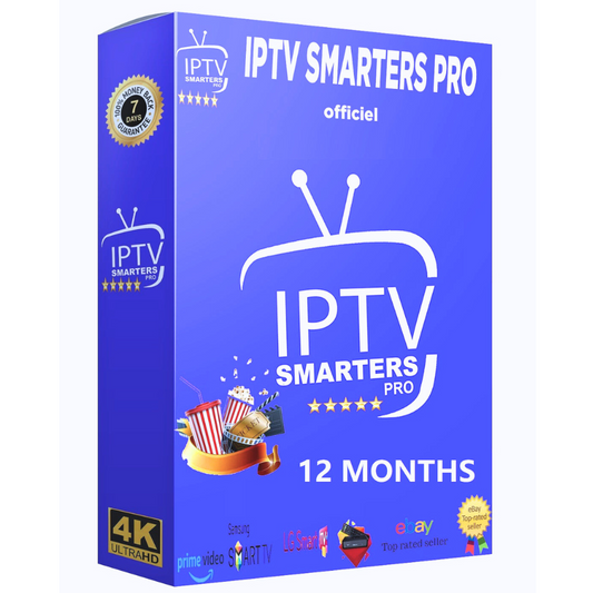 1 Year IPTV Subscription 12 Months IPTV Smarters Pro
