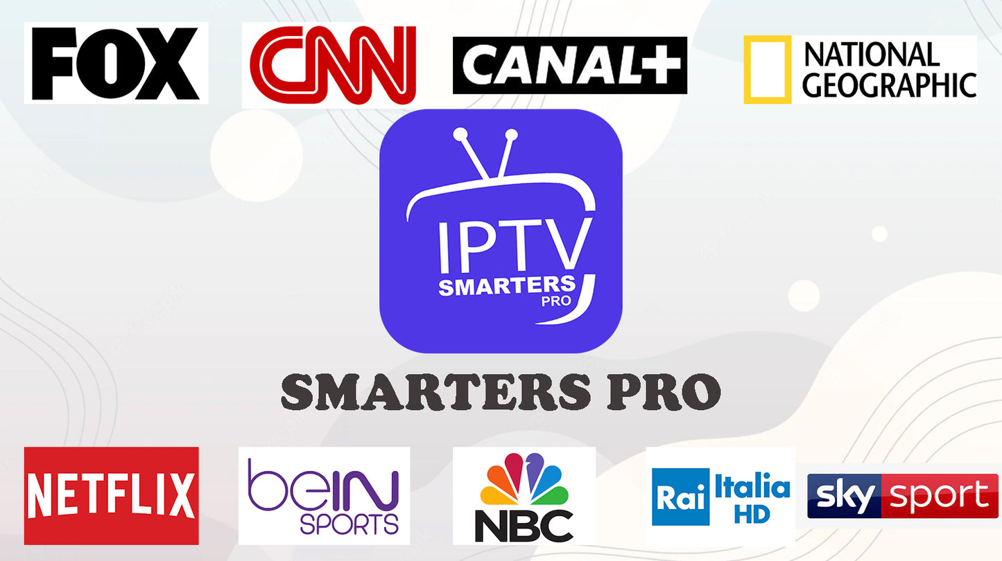 Subscription 3 Month IPTV SMARTERS PRO / ABONNEMENT SMARTERS PLAYER LITE 3 MOI