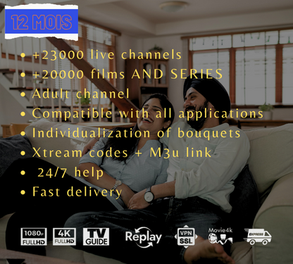 IPTV Western Asia - IPTV SMARTERS PRO - SMARTERS PLAYER LITE Subscription 12 Months